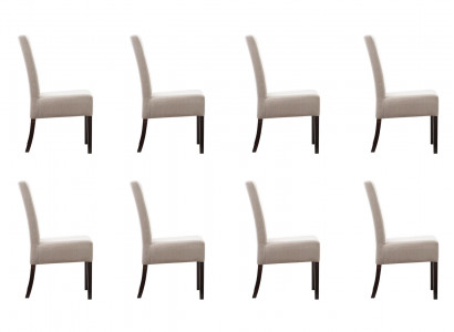 8x Chair Set Upholstered Seat Chairs Furniture Waiting Room Office Practice Lounge Club